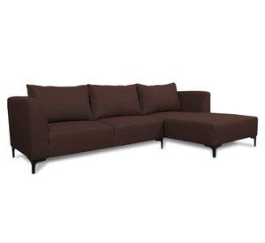 Seccional 3 cuerpos Suria chenille café