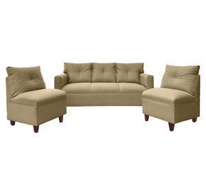 Juego de living 5 cuerpos Mateo chenille PM beige