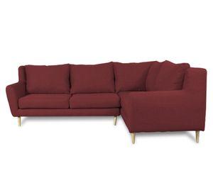 Seccional 3 cuerpos Lenora chenille rojo