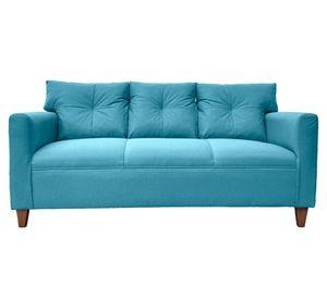 Sofá 3 cuerpos Mateo chenille PM turquesa
