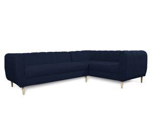 Seccional 3 cuerpos Lynette chenille azul