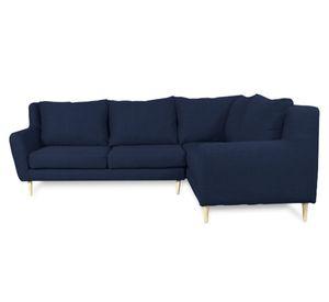 Seccional 3 cuerpos Lenora chenille azul
