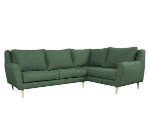 Seccional 3 cuerpos Lenora chenille verde