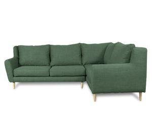 Seccional 3 cuerpos Lenora chenille verde