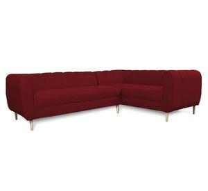 Seccional 3 cuerpos Lynette chenille rojo