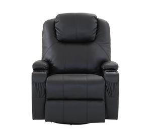 Bergere multifunción masaje Lhasa PU negro