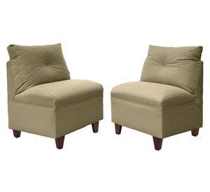 Set 2 butacas 1 cuerpo Mateo chenille PM beige