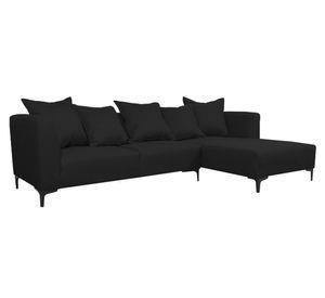 Seccional 3 cuerpos Cordelia chenille negro