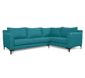 Seccional 3 cuerpos Alanna chenille turquesa