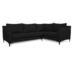 Seccional 3 cuerpos Alanna chenille negro