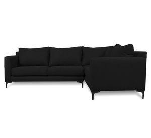 Seccional 3 cuerpos Alanna chenille negro