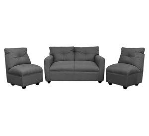 Juego de living 4 cuerpos Mateo chenille PP gris