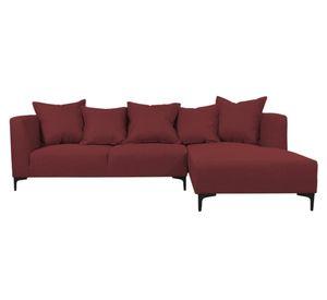 Seccional 3 cuerpos Cordelia chenille rojo