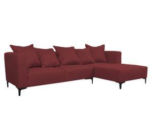 Seccional 3 cuerpos Cordelia chenille rojo