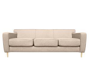 Sofá 3 cuerpos Lilen chenille beige