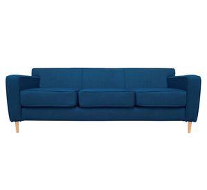 Sofá 3 cuerpos Lilen chenille azul