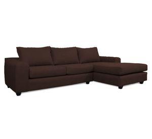 Seccional 3 cuerpos Kandra chenille café