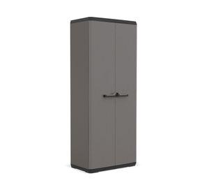 Gabinete plástico multiuso Piú gris 166x68x36 cm
