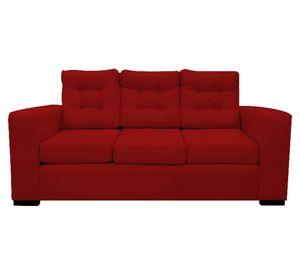 Sofá 3 cuerpos Antu tela rojo