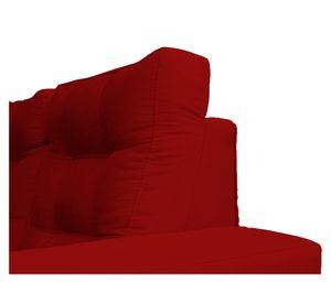 Sofá 3 cuerpos Antu tela rojo