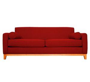 Sofá 3 cuerpos Meli chenille rojo