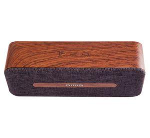 Parlante portátil Madera AWP70BT bluetooth café/gris
