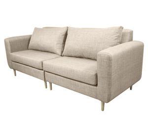 Sofá 3 cuerpos Bollen chenille beige