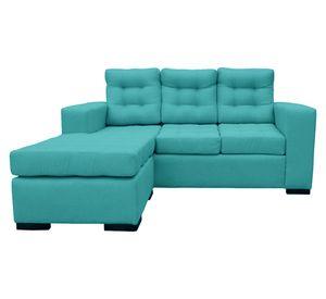 Seccional 3 cuerpos Antu chenille turquesa