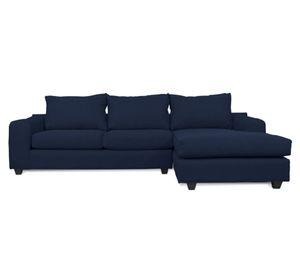 Seccional 3 cuerpos Kandra chenille azul