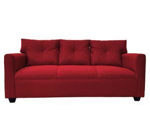 Sofá 3 cuerpos Mateo chenille PP rojo