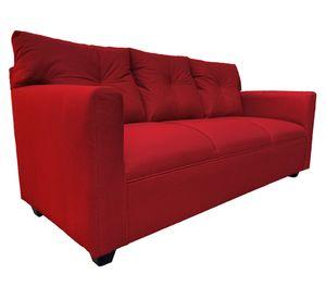 Sofá 3 cuerpos Mateo chenille PP rojo