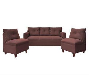 Juego de living 5 cuerpos Mateo chenille PM café
