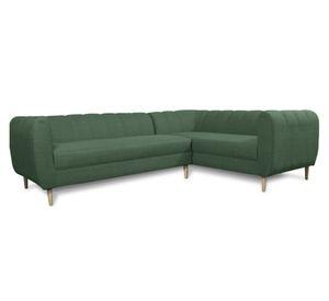 Seccional 3 cuerpos Lynette chenille verde