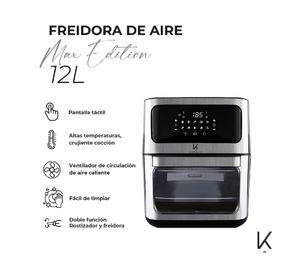 Freidora de aire Max Edition negro/inox 12 lt