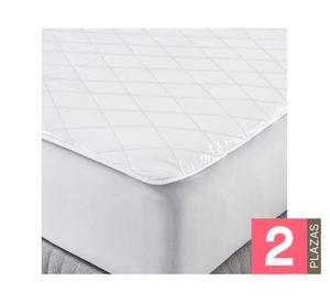 Cubrecolchón Tencel blanco 2 plazas