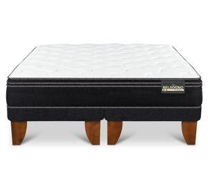 Cama europea Belsogno Premium 2 plazas base dividida