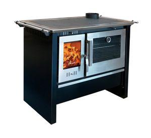 Cocina a leña combustión lenta Allegra XL negro 11kW