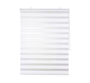 Cortina roller dúo sin cenefa 120x250 cm blanco