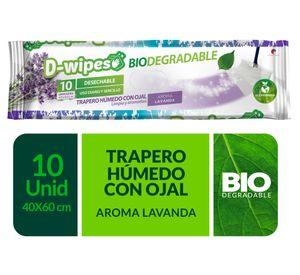Trapero húmedo con ojal lavanda 10 un