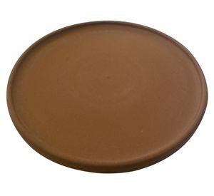 Plato base M terracota oscuro 17x1.5 cm