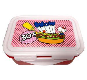 Contenedor plástico Hello Kitty rectangular