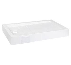 Receptáculo ducha antideslizante blanco 15x70x130 cm