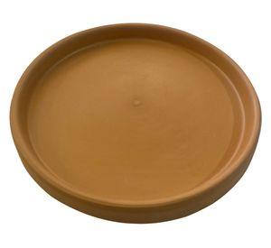 Plato base redondo terracota 18x1.5 cm