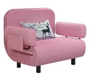 Sofá mini cama 82x80x80 cm rosado