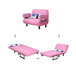 Sofá mini cama 82x80x80 cm rosado