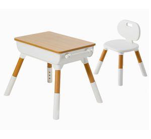Mesa con silla Montessori caramelo