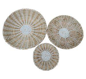 Decoración pared Étnico Fibra natural 3 piezas