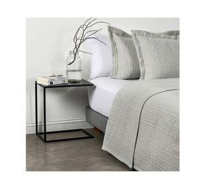 Cubrecama Grooves Sand gris 2 plazas