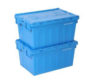 Pack 2 cajas organizadoras PK64315-2AZ azul claro 56 lt