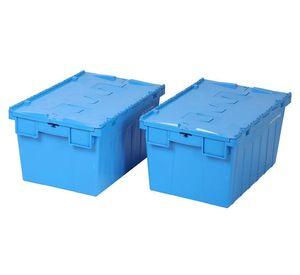 Pack 2 cajas organizadoras PK64315-2AZ azul claro 56 lt